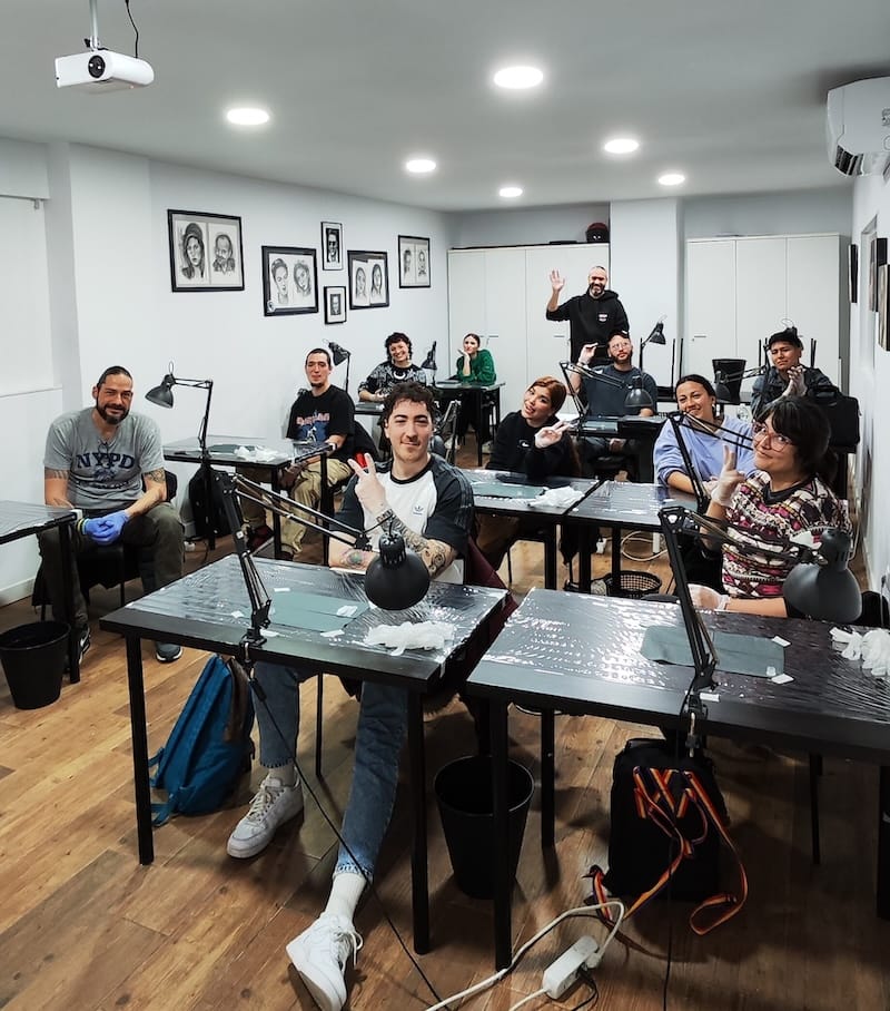 Instalaciones de ESAP nuestra Escuela para aprender a tatuar en Madrid